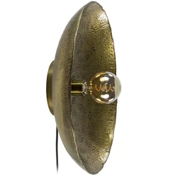 Robuuste wandlamp Neva rond 50 cm antiek brons>Straluma Best