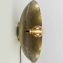 Robuuste wandlamp Neva rond 50 cm antiek brons>Straluma Best
