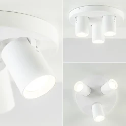Ronde 3-lichts opbouwspot mat wit><noscript><img width=