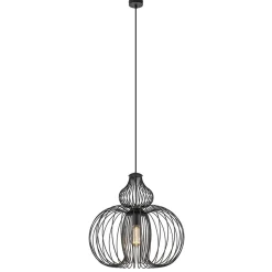 Scandinavische draad hanglamp mat zwart>Straluma Fashion
