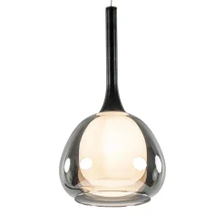 Sfeervolle hanglamp smoke met wit binnenglas>Straluma Shop