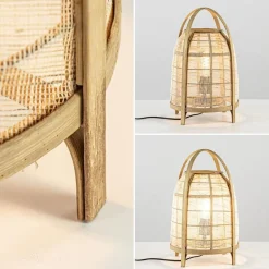 Sfeervolle tafellamp Jacinto naturel Light and Living><noscript><img width=