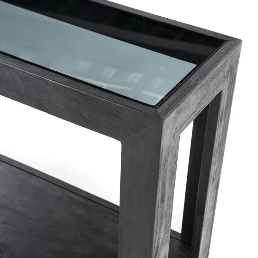 Sidetable Liam 120x35x75 cm - zwart>Straluma Cheap