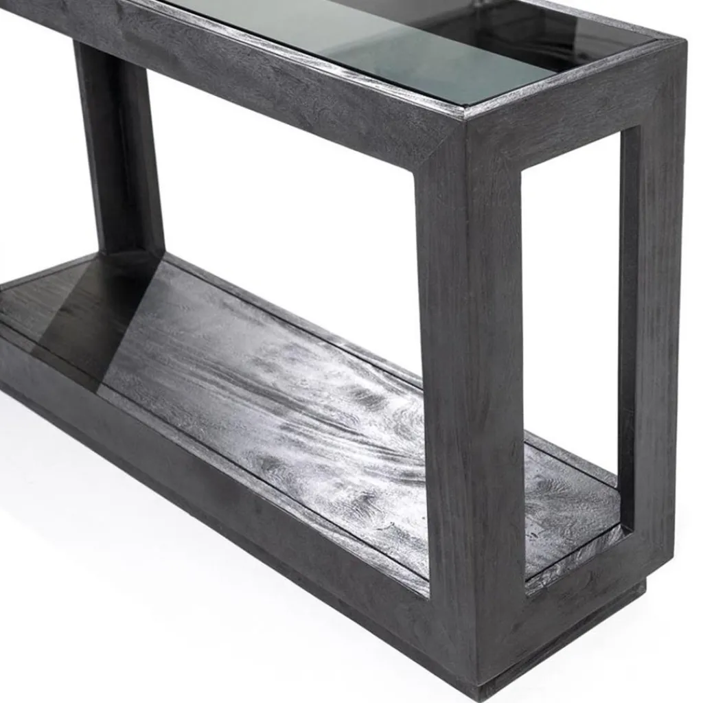Sidetable Liam 120x35x75 cm - zwart>Straluma Cheap