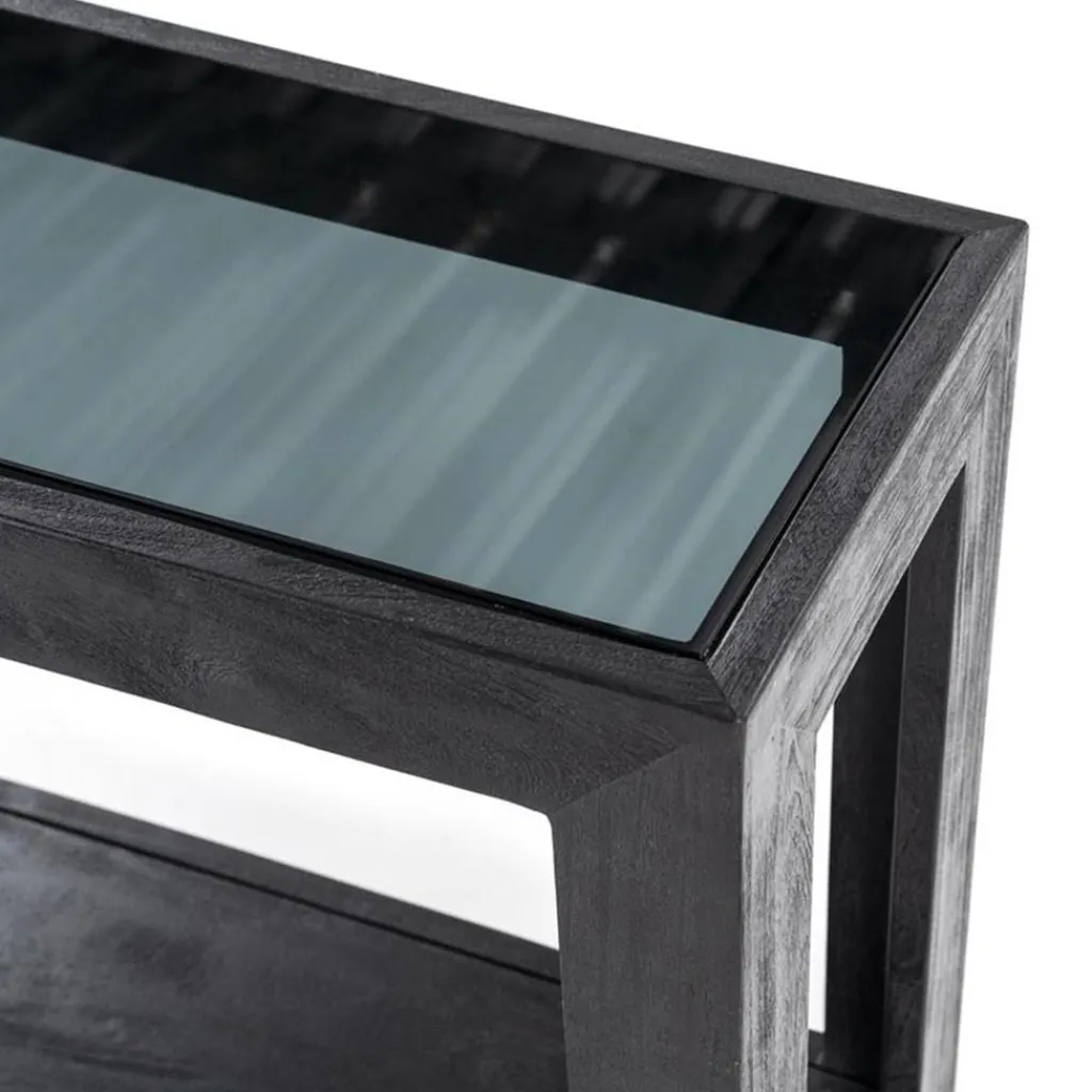 Sidetable Liam 120x35x75 cm - zwart>Straluma Cheap