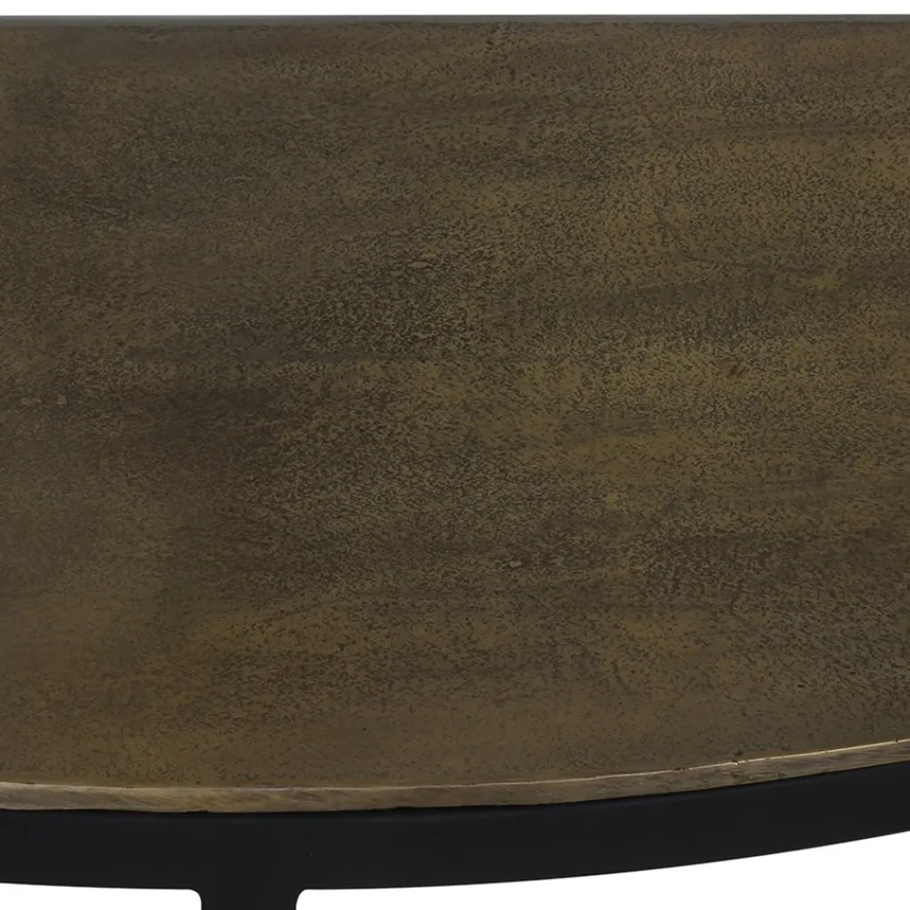 Sidetable Peto antiek brons met zwart 100x42x76 cm>Straluma Outlet