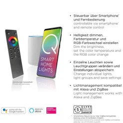 Smart plafondlamp met lens antraciet><noscript><img width=