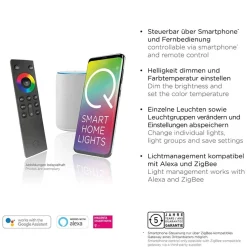 Smart vloerlamp boog aluminium inclusief dimbaar LED><noscript><img width=