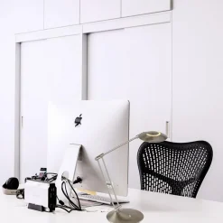 Stalen bureau/tafellamp inclusief LED><noscript><img width=