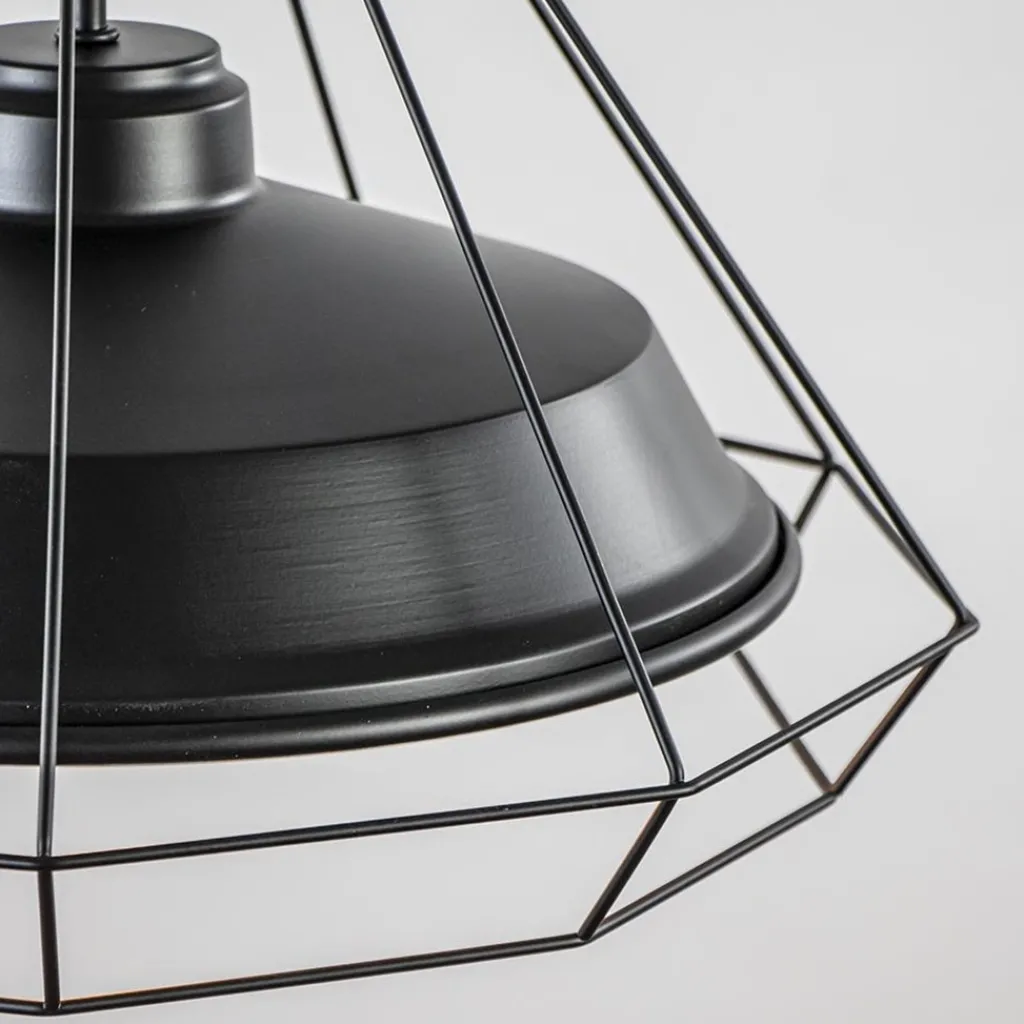 Stoere hanglamp industrieel/Scandinavisch mat zwart>Straluma Cheap
