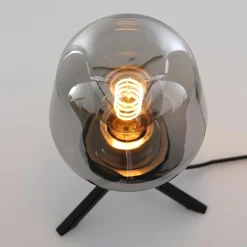 Tafellamp driepoot kegel smoke glas><noscript><img width=