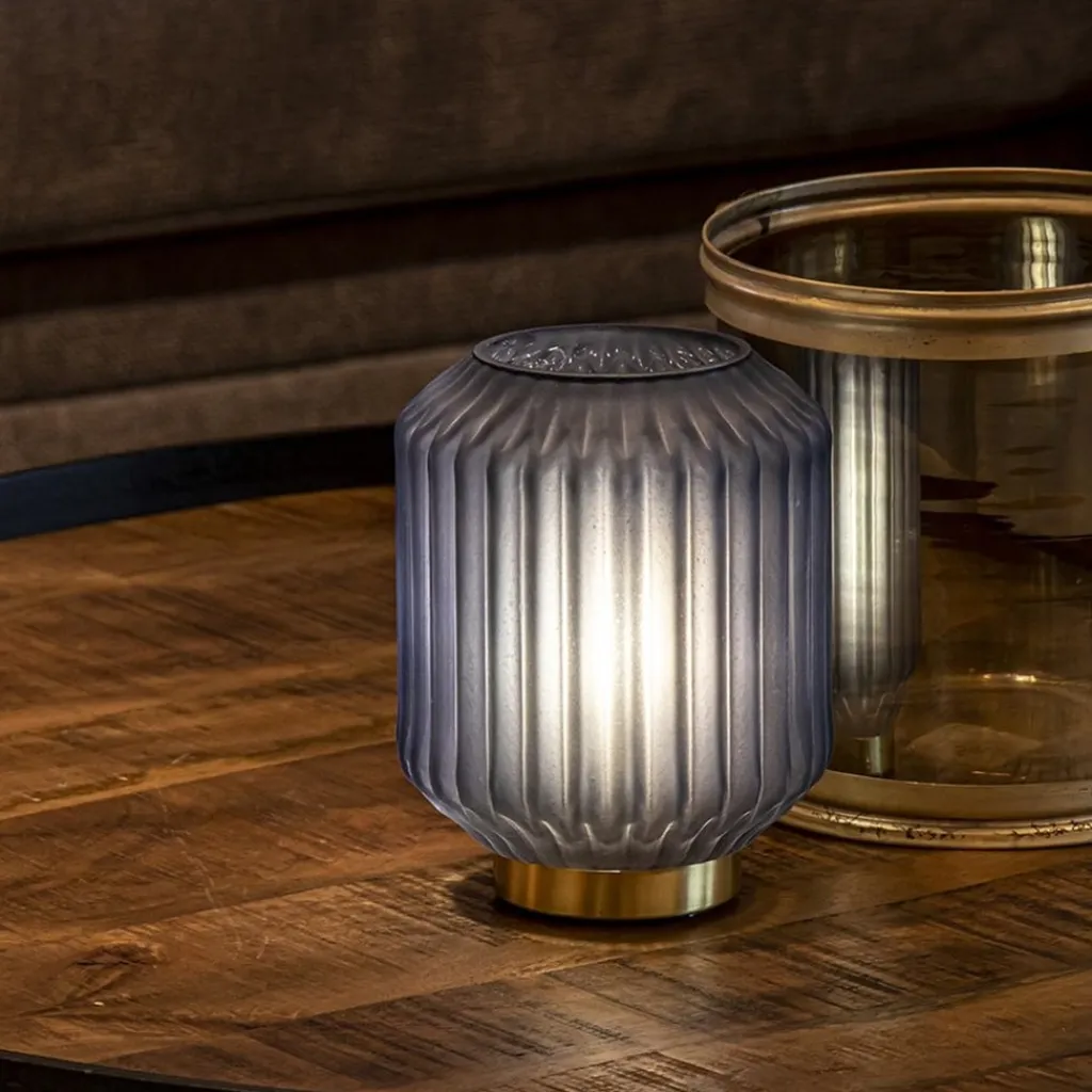 Tafellamp Ivot op batterij mat blauw klein>Straluma Outlet