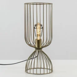 Tafellamp Lazar van Light and Living antiek brons draad>Straluma Online