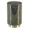 Tafellamp Leopard op batterij donker grijs met goud>Straluma Online