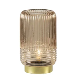 Tafellamp op batterij Lipa amber glas>Straluma Flash Sale