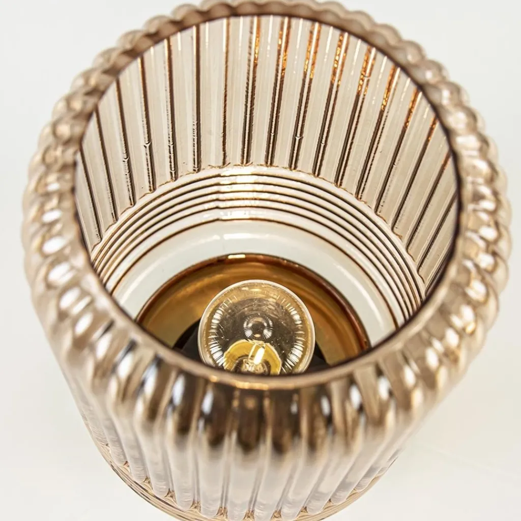 Tafellamp op batterij Lipa amber glas>Straluma Flash Sale