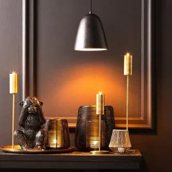 Trendy hanglamp Sumeri mat zwart met goud><noscript><img width=