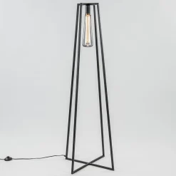 Trendy vloerlamp zwart frame excl lichtbron>Straluma Hot