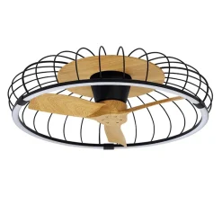 Ventilator Nature hout/zwart remote/app>Straluma Discount
