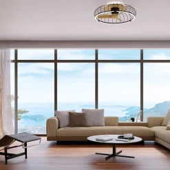 Ventilator Nature hout/zwart remote/app><noscript><img width=
