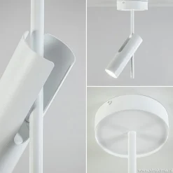 Verstelbare opbouwspot modern wit><noscript><img width=