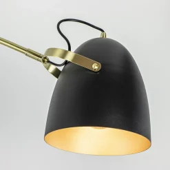 Verstelbare plafondlamp mat zwart met goud><noscript><img width=