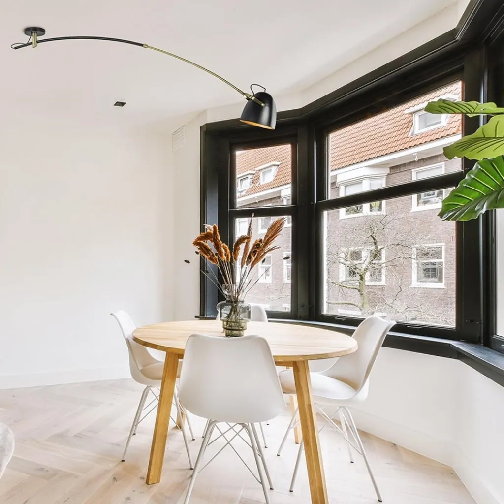 Verstelbare plafondlamp mat zwart met goud>Straluma Clearance