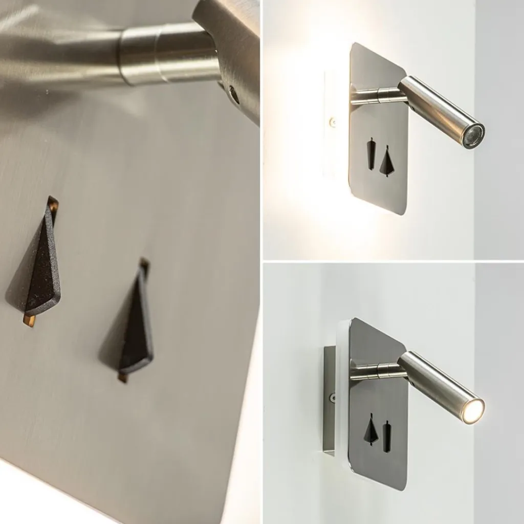 Vierkante LED wandlamp met verstelbare spot>Straluma Clearance