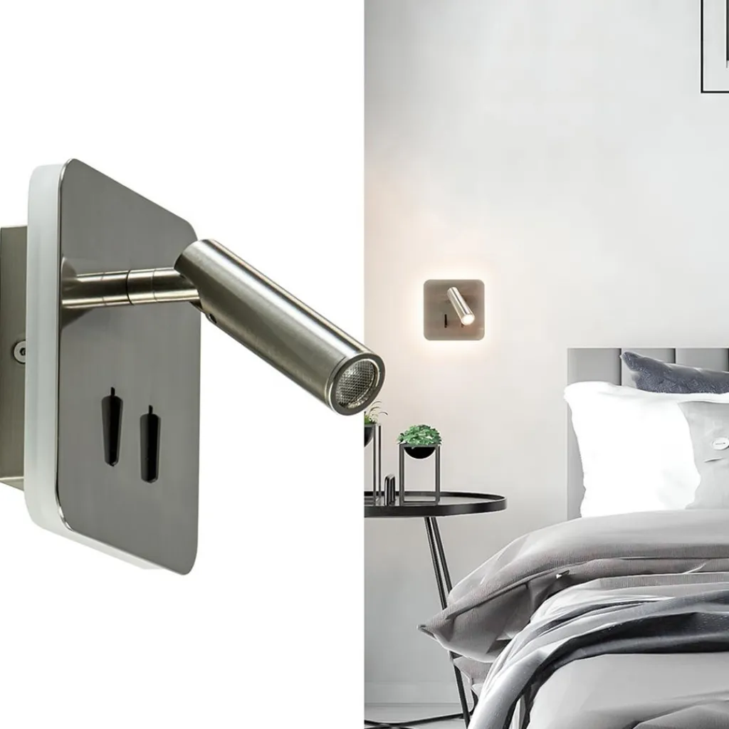 Vierkante LED wandlamp met verstelbare spot>Straluma Clearance