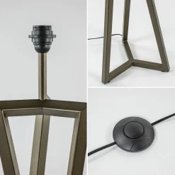 Vloerlamp Atrani platinum excl. kap><noscript><img width=