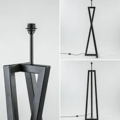 Vloerlamp Calitri zwart EXCL. KAP><noscript><img width=