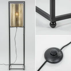 Vloerlamp Frame zwart/goud><noscript><img width=