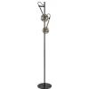 Vloerlamp Globe 2-L zwart/goud smokeglas>Straluma Cheap