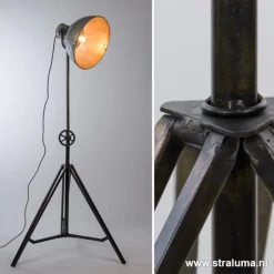 Vloerlamp Junko driepoot zwart/zink><noscript><img width=