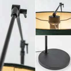Vloerlamp Prestige Chic zwart/kap groen><noscript><img width=