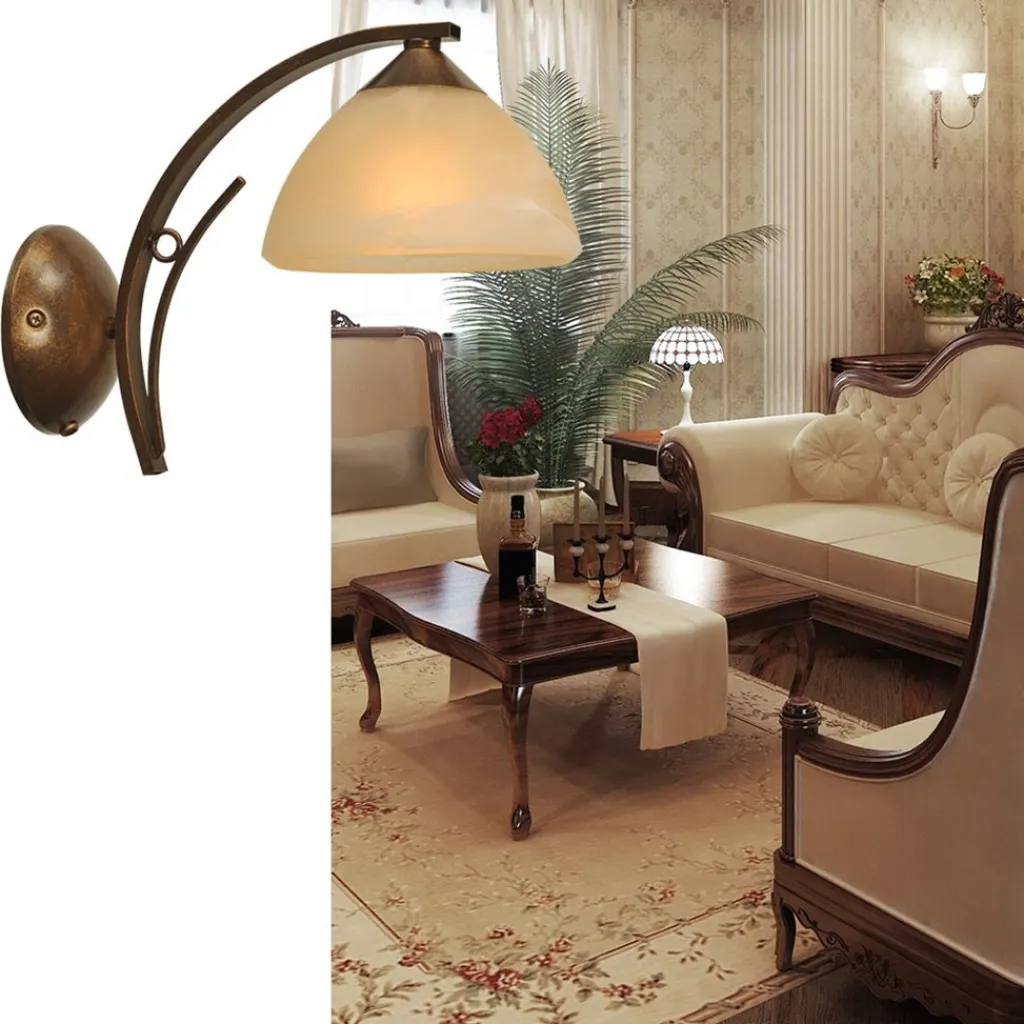 Wandlamp Bolzano smeedijzer brons>Straluma Hot