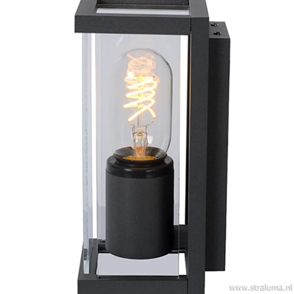 Wandlamp buiten antraciet/glas IP54>Straluma Hot