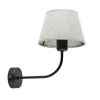 Wandlamp Chicago zwart/zandkleur kap>Straluma Flash Sale