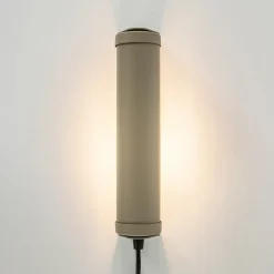 Wandlamp mat zand E14 met snoer><noscript><img width=