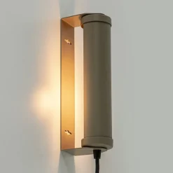 Wandlamp mat zand E14 met snoer><noscript><img width=