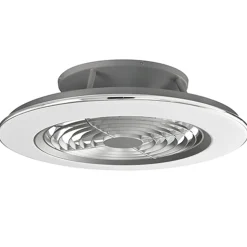 Zilveren ventilator met LED en bluetooth>Straluma Store