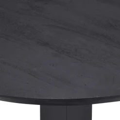 Zwart houten bartafel Ø80x105 cm><noscript><img width=