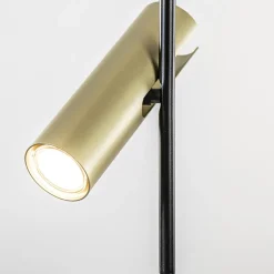 Zwart met gouden plafondspot 4-lichts groot><noscript><img width=