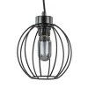 Zwarte draad hanglamp bol klein>Straluma Discount