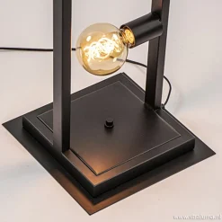 Zwarte metalen vloerlamp open frame><noscript><img width=